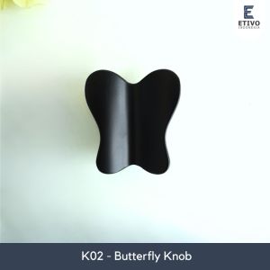 Etivo K02 Door Knob Butterfly Handle | Tarikan Pintu Laci Lemari Kupu-kupu