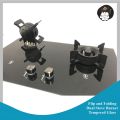 TitoCY POWERGUY  Flip and Folding  Dual  and Triple Stove Burner Tempered Glass & Stainless gas stove desktop embedded dual-purpose clamshell gas stoves for home. 