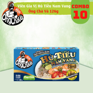 Combo 10 Hộp Viên Gia Vị Hủ Tiếu Nam Vang Ông Chà Và 126g