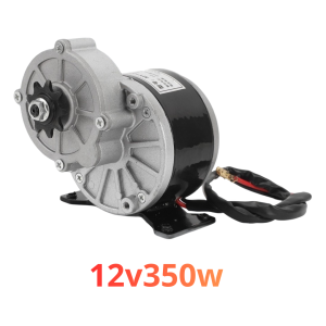 Động cơ điện 12v350w chổi than chạy chậm tốc độ 300 v/p phù hợp cho xe điện hoặc thiết bị nhỏ.