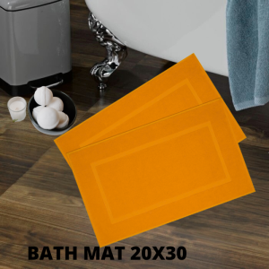 UltraSoft Luxe Turkish Cotton Bath Mat I Comfort Dry Plush Bath Mat – Super Absorbent (20x30)