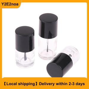 【Local shipping】 5 10 15 ML Empty Nail Polish Bottle Cosmetic Containers Nail Glass Bottles With Brush Transparent Glass With A Lid Brush