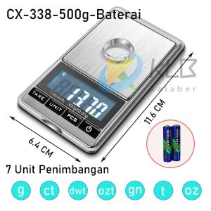 Timbangan Emas Mini Digital LCD/500g 0.1 Gram Jewelry Scale Tepat Akurat Portable/High Accuracy