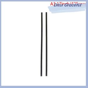 Ditur 2Pcs Car soft rubber bone windshield wiper blade refill strips 6mm 14-22