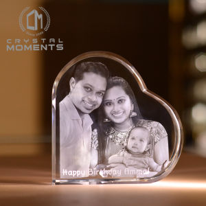 Customizable Optical 2D/3D Photo Crystal FREE 2D Laser Engraving Service Of One Image/Logo And Wordings Prefect Couple Giftings H05