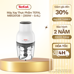Máy Xay Thực Phẩm TEFAL MB520138 - (300W - 0.4L) - Chính Hãng BH 2 Năm