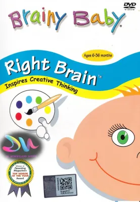 BRAINY BABY - RIGHT BRAIN INSPIRES CREATIVE THINKING ( AGES 6 - 36 MONTHS ) CHILDREN EDUCATION DVD