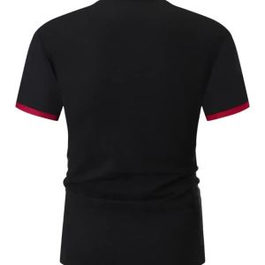 Jeans Fritz Superman Embroidered Contrast Cuff Polo Shirt For Men Short Sleeve Regular Fit Breathable Casual Superhero Top COD Fast Delivery