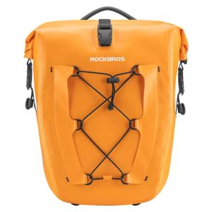 ROCKBROS Waterproof Bike Pannier Bag 25L Big Capacity Stable MTB Road Bike Storage Bag Reflective Cycling Travel Bag Electric Bike Bag Bike Accessories