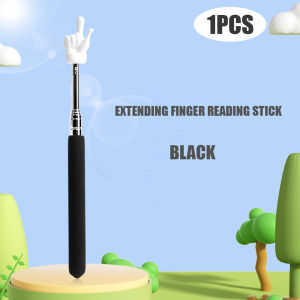 Stainless Steel Telescopic Rod Retractable Teaching Stick Finger Design Whiteboard Pointer Handheld Presenter Reading Sticks