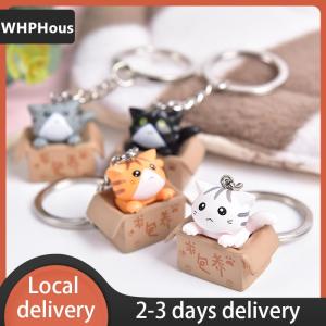 [COD] WHPHous Ship within 24 hours Lovely Cartoon Cat Key Rings Chains Pendant Ornament For Bag Car Keychain Gift