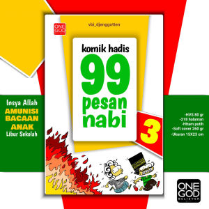 Buku Cerita Anak Komik Islami 99 Pesan Nabi Jilid 3 Vbi Djenggotten - Paket 3 Jilid