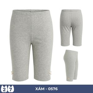 Quần lửng bé gái 27Kids 27Home quần thun nữ mềm mỏng mát cho trẻ từ 2-10 Tuổi GSPM1
