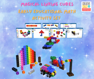 CreativeCrazi STEM Magical Linking Cubes Set (130pcs) – Educational Math Manipulative Toy for Kids | Counting Sorting Building | 3+ Preschool Learning