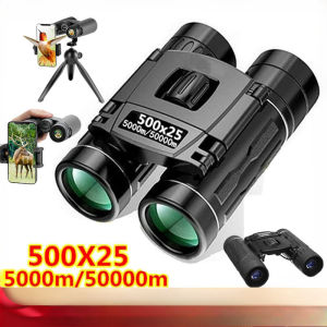 Outdoor Telescope 500x22 Portable HD Zoom 5000M/50000M Binoculars Powerful Folding Long Distance