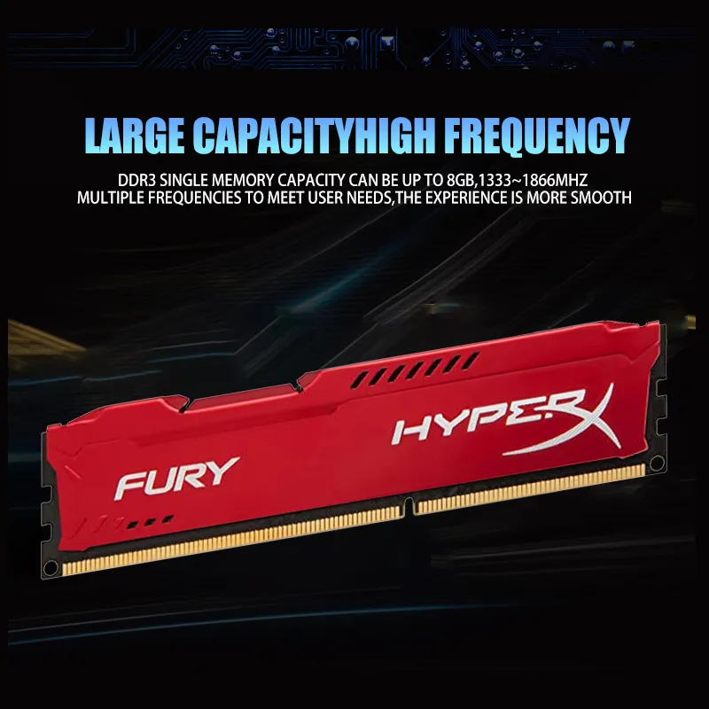 Kingston HyperX Fury 4GB 8GB DDR3 RAM 8G 2133MHz 1866 MHZ 1600MHz