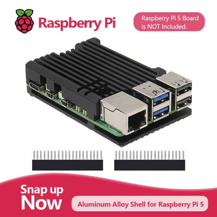 Raspberry Pi 5 Case | Passive Cooling| Aluminum Alloy Armor Shell ...