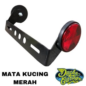Breket Bracket Dudukan Plat Nomor Spakbor Belakang Variasi Set Mata Kucing Universal Semua Motor