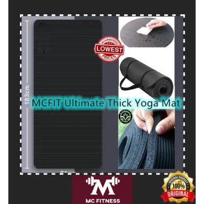 MCFIT Super Thick 15mm High Grade NBR Yoga Mat High Quality Fitness Calisthenic Home Gym Exercise Non Slip Mat 高质量瑜伽垫