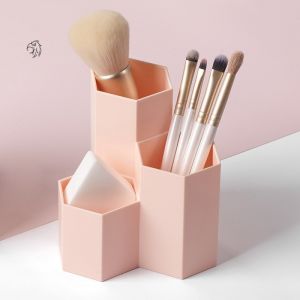 Three-grid Diagonal Pen Container Desktop Multi-functional Storage Box Nordic Creative Pen Container Office Tools