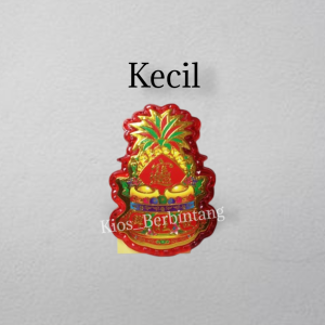 Stiker Tempel Kim Fa Kim Hua Bahan Plastik Isi 2 Pcs