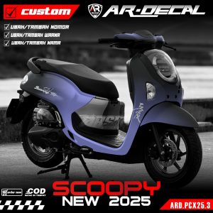 Stiker Dekal Scoopy 2025 Terbaru Sticker Decal Scoopy 2025 Fullbody Motif Gradasi AR-03