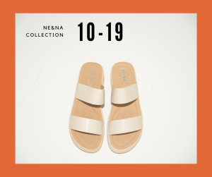 รองเท้าเเฟชั่นผู้หญิงเเบบเเตะสวมส้นปานกลางสำหรับผู้ใหญ่ No. 10-19 NE&NA Collection Shoes