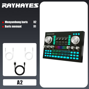 RAYHAYES SoundCard Bluetooth compatible External Wireless DJ Mixer Pengurangan Kebisingan untuk