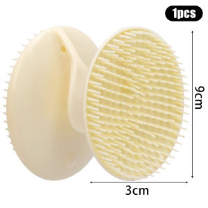 Purple Deep Scalp Massage Comb with Wrap-around Silicone Band Strength Teeth Shampooing Comb Hair Brush Salon Hairdressing Tool