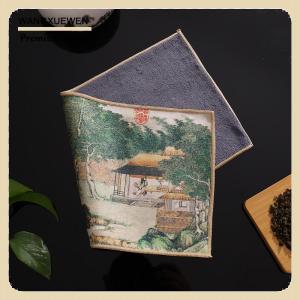 [COD] Chinese Professional Rag Painted Thick Tea Towel Super Absorbent Tea Cleaning