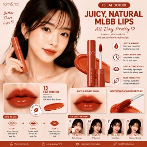 Rom and Juicy Glass Glow Tint Lip Gloss Long Lasting Hydrating Lip Makeup Korean Beauty 07-23