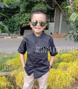 COD KEMEJA POLOS ANAK LAKI LAKI LENGAN PENDEK USIA 1-12THN //KEMEJA ANAK LAKI LAKI // KEMKO ANAK // KEMEJA KOKO
