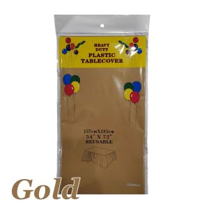 Disposable Party Tablecloth Waterproof Plastic Table Cover for Birthday Wedding Fiesta Decoration