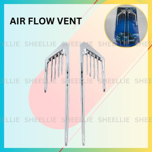 2 PCS Car Air Flow Vent Universal Silver High Quality Car Accessories Fast Shipping