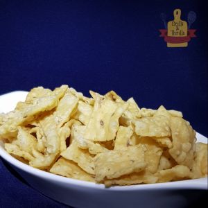 Indian Snacks - Cumin Crackers/Jeera Chips/Kerepek Jintan Putih - Healthy Crispy Snack 200g