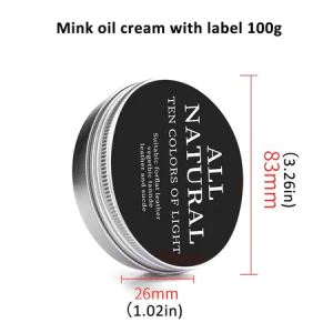 4Pcs 100g Mink Oil Cream Leather Conditioner Leather Oil/Bag Polish For Leather/Leather Bag Cleaner And Polisher/Mink Oil For Leather Shoes And All Types Of Leather