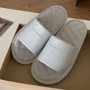 [Free Shipping] Fashionable Korean-Style Comfortable Home Indoor Slippers 2026 Summer New Soft-Soled Diamond-Patterned Slippers For Men
