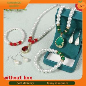 ❣️❣️❣️ Vintage Fashion Pearl Jewelry Set For Women Necklace Earrings Bracelet Set Wedding Party Jewelry Gift Pendientes