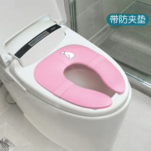 [SG Stock] Portable Potty Training Seat For Kids Toddler Potties Trainer urinal Cartoon bear good for Travel and On-the-go - Pink Color