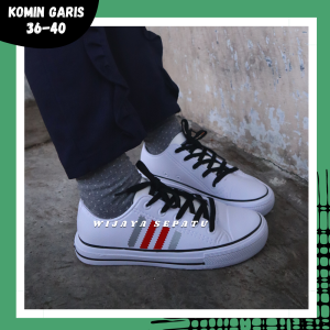 WIJAYA SEPATU - Sepatu KOMIN GARIS 36-40 / Sepatu Wanita / Sepatu Cewek / Sepatu Santai / Sepatu Sneakers / Fashion Wanita / Sepatu Kasual