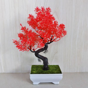 Unico PBP04 Tanaman Hias Pot Bunga Bonsai Artificial Flower Ornamen Hiasan Dekorasi Ruangan Rumah Plastik Buatan COD