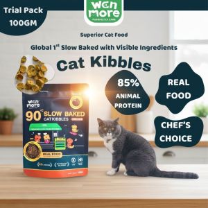 Wan More [Trial Pack] 90°C Slow Baked Grain Free Cat Kibbles • Real Food Visible Ingredients