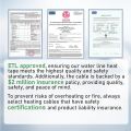 HEATIT Heat Tape for Water Freeze Protection Self-Regulating Heat Cable for Metal And Plastic Pipes Roof & Gutters De-Icing Heating Trace Tape Anti-Freeze Heater System 6ft Lighted Plug 35FT. 