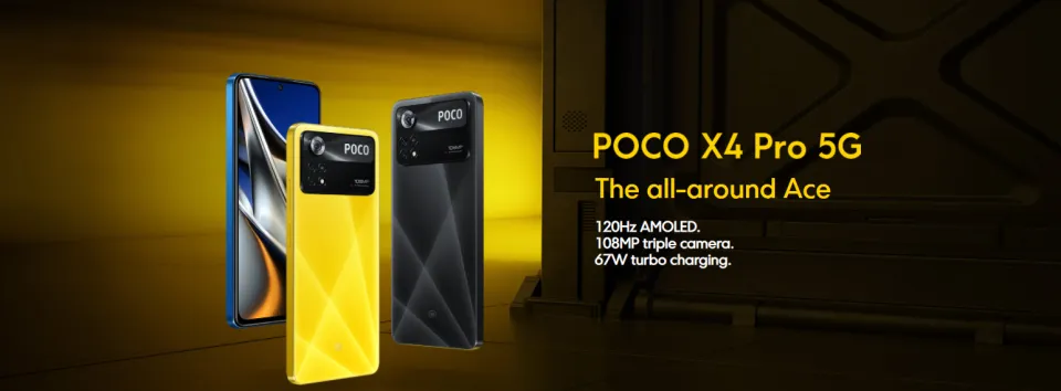 Xiaomi Poco X4 Pro 5G (8 GB RAM + 256 GB ROM) 6.67 AMOLED, 108MP, 5000mAh Battery, 67W Turbo Charging (1 Year Warranty by Poco Malaysia)