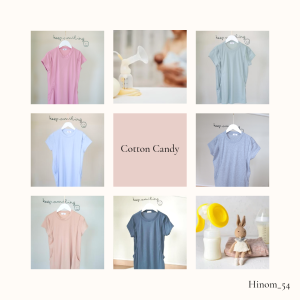 เสื้อให้นม ชุดให้นม ผ้า Cotton ร่อง ผ้านิ่ม ไม่ร้อน ไม่ต้องรีด ไม่ระคายผิวลูก