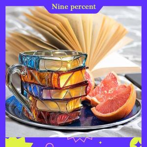 Nine percent Sơn Cuốn Sách Cốc 11Oz Mới Lạ 3D Sơn Sách Cà Phê Cốc Độc Đáo Đầy Màu Sắc Nhựa Sách Ngăn Xếp Cốc Cà Phê Bộ Sưu Tập Quà Tặng