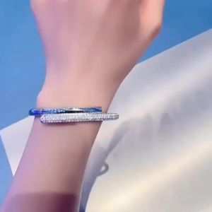 Swarovski Dexter Swan Adjustable Bracelet Sterling Silver Crystal Birthday Gift for Women