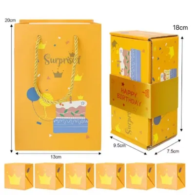 Money Surprise Bounce Box DIY Folding Paper Box Cash Explosion Gift Birthday Surprise Gift Box