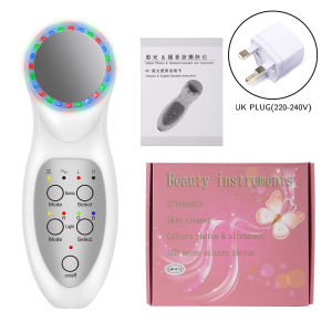 DECINIEE LED Ultrasonic 7-Color Light Photon Skin Rejuvenation Instrument Facial Massager Remove Spots Acne Anti-wrinkle Face-Lift Device