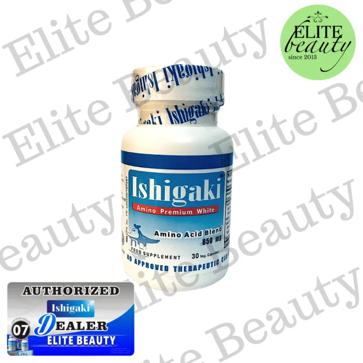 Ishigaki Amino Premium White - Amino Acid Blend Food Supplement 30 capsules L-Glutathione Skin Whitening Supplement Antioxidant Glutathione Boosters Formula - Lazada